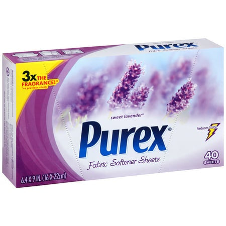 PUREX FABRIC SHEETS  SWEET LAVANDER 34 CT
