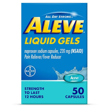 ALEVE LIQUID GELS 220 MG 50 CAPSULES