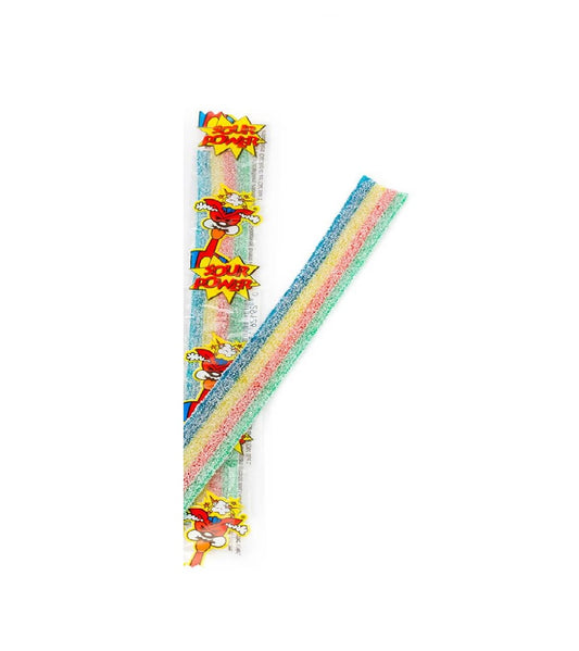 SOUR POWER BELTS WRAPPED IND. GREEN APPLE 0.35OZ