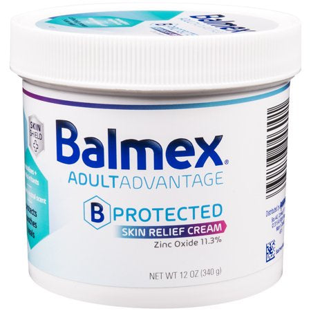 Balmex Adult Adv Skin Relief Cream ZnO 11.3% 12 Oz