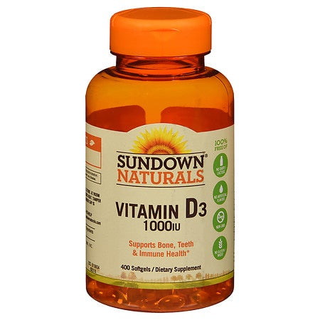 SUNDOWN VITAMIN D3 25MCG 400 SOFTGELS