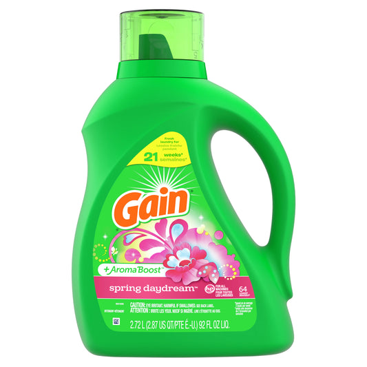 Gain  Liquid Detergent  Spring Daydream + Aroma Boost   92 oz