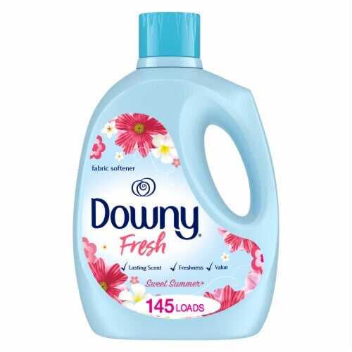 DOWNY LIQUID FABRIC SOFTENER non-concentrated sweet summer 125oz