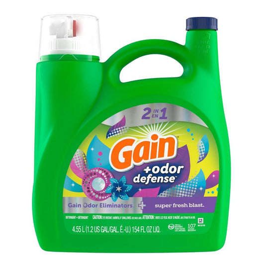 Gain  Liquid  Odor Defense Super Fresh Blast  154 oz