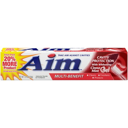 AIM RED GEL TOOTHPAST 5.5 OZ