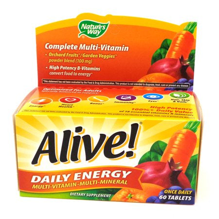 Alive! Daily Energy Multivitamin 60 ct