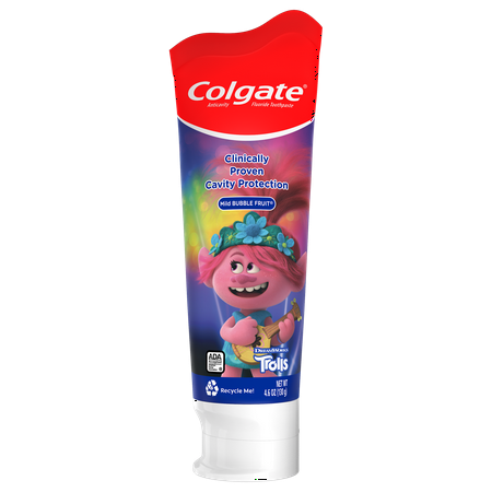 COLGATE TROLLS TOOTHPASTE MILD BUBBLE FRUIT 4.6 OZ