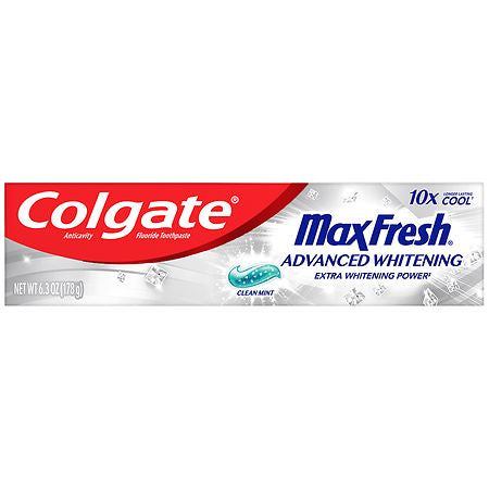 COLGATE MAX FRESH ADVANCED WHITENING 6.3 OZ