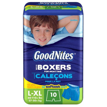 GOODNITES L/XL BOXERS 10CT