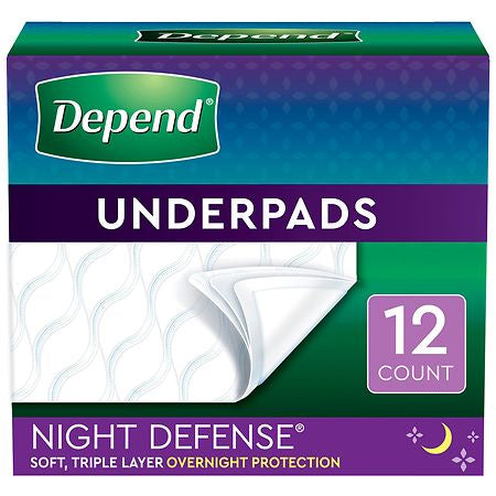 DEPEND BED PROTECTORS 12CT