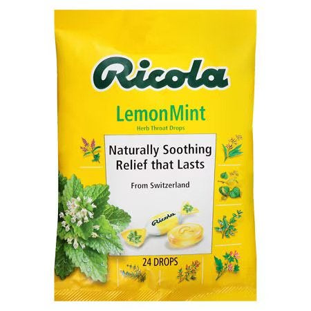 RICOLA LEMON MINT 24 DROPS