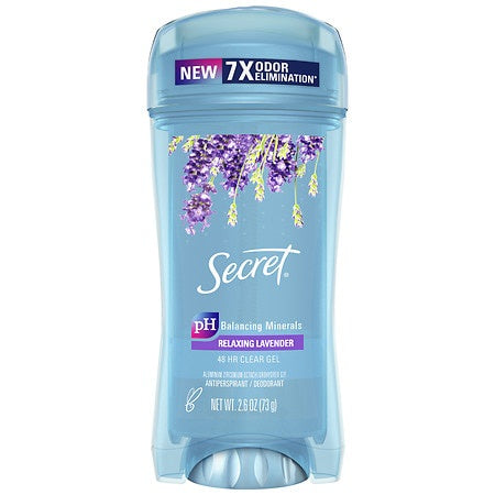 SECRET LAVENDER 48 HR CLEAR GEL ANTI-PERSPI 2.6 OZ