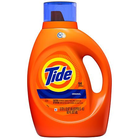 TIDE ORIGINAL LAUNDRY  HE LIQ. 92oz