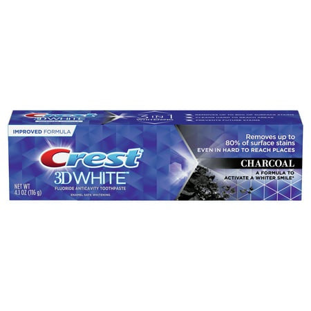 CREST 3D WHITE CHARCOAL 4.1 OZ