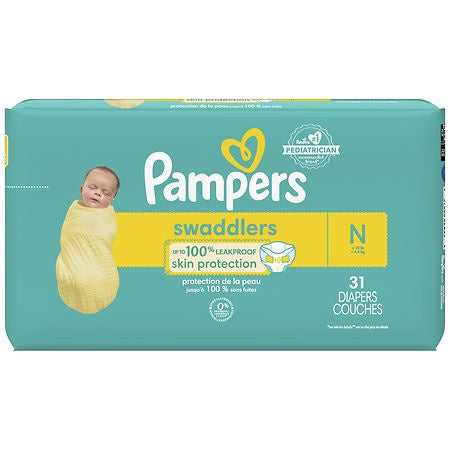 PAMPERS SWADDLERS N 31 CT