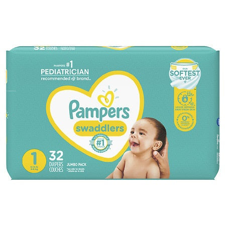 PAMPERS SWADDLER 1 32 CT