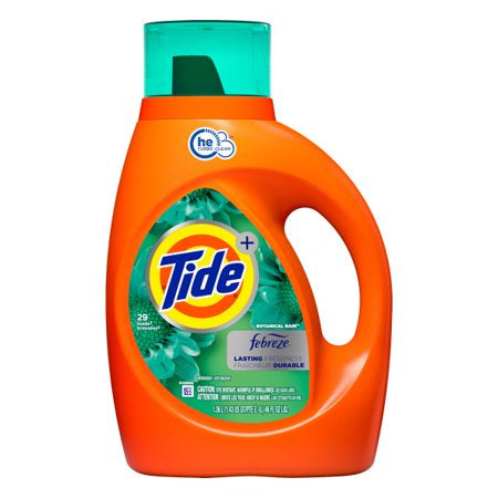 Tide+ Febreze Botanical Rain Liquid Detergent 46 Oz