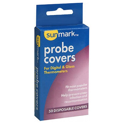 PROBE COVERS FOR DIGITAL & GLASS THERMOMETERS - 50 DISPOSABLE COVERS - SM