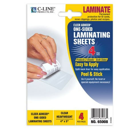 LAMINATING SHEETS / 4 PK. / 4 X 5 in.