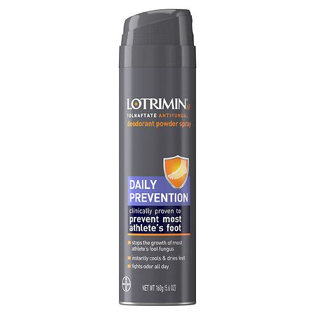 LOTRIMIN DEODORANT POWDER SPRAY 5.6 OZ