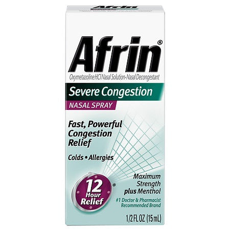 AFRIN SEVERE CONGESTION NASAL SPRAY 1/2 OZ