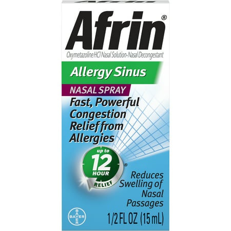 AFRIN ALLERGY SINUS NASAL SPRAY 1/2 OZ