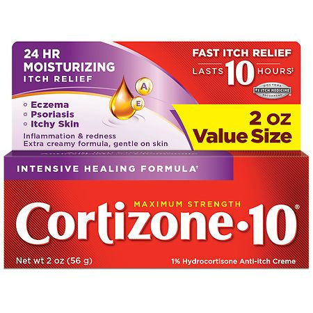 CORTIZONE 10 MOISTURIZING ITCH RELIEF 24 HR 2 OZ