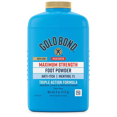 GOLD BOND MEDICATED MAX STRENGTH FOOT POWDER 4 OZ