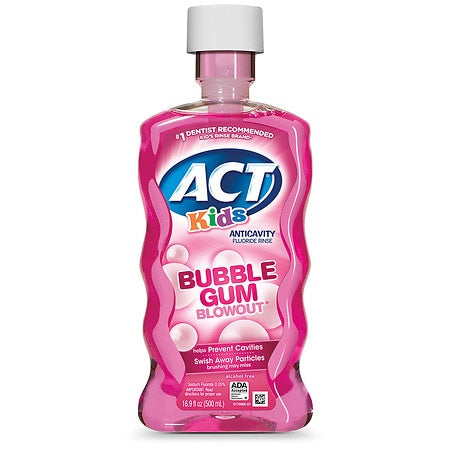 ACT Kids' Bubblegum Blowout Fluoride Rinse - 16.9oz