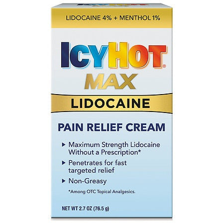 ICY HOT MAX LIDOCAINE CREAM 2.7 OZ