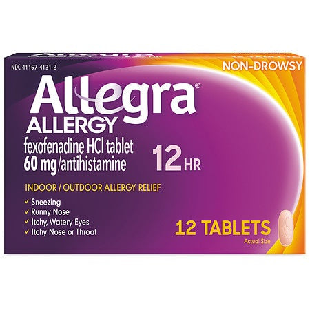 ALLEGRA 60 MG 12 HRS TABLETS - 12 CT