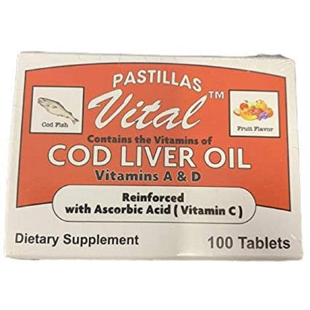 VITAL COD LIVER OIL 100 TABLETS