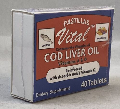 VITAL COD LIVER OIL 40 TABLETS