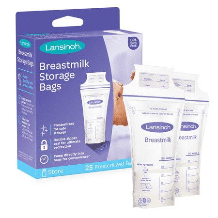 LANSINOH BREASTMILK STRGE BAGS 25CT