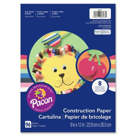 CONSTRUCTION PAPER 9X12 96 CT.ASST