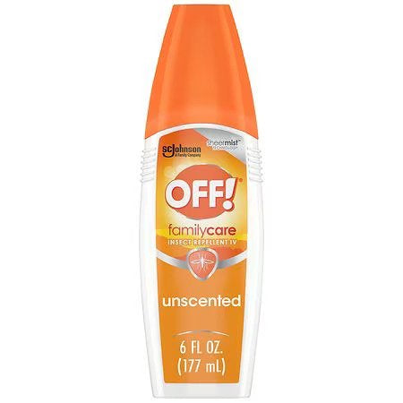 Off! Familycare Spritz, Unscented, 6-Ounce Bottles