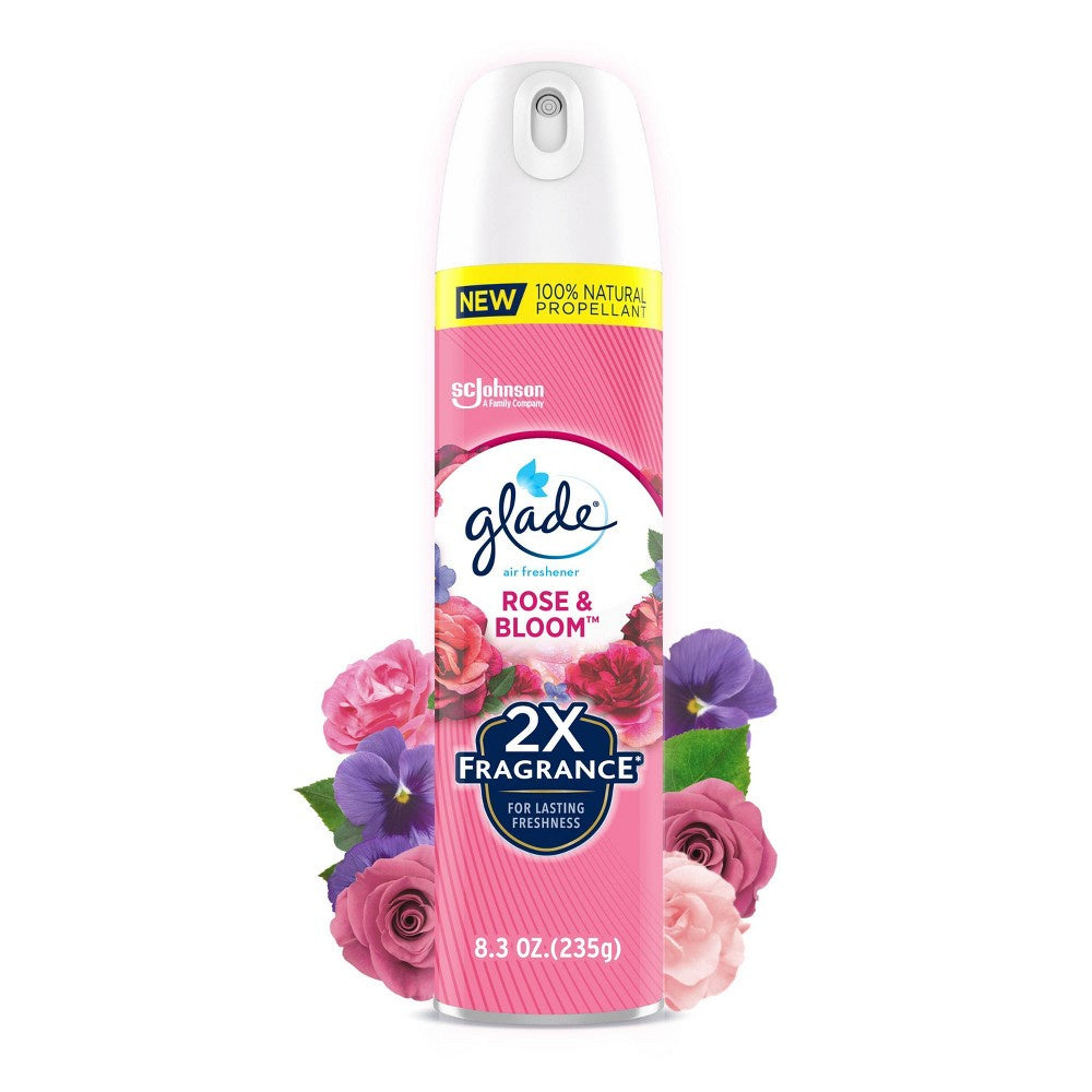 Glade Aerosol Rose and Bloom 8.3oz