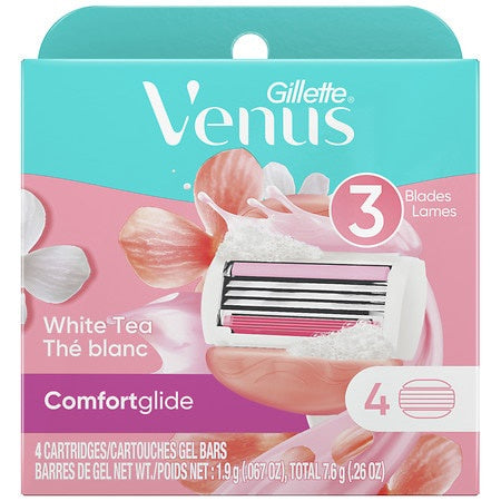 Gillette Venus Spa Women's White Tea Scented Razor Refills, 4 ct