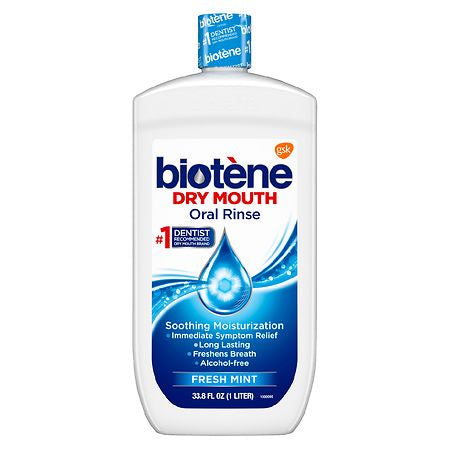 BIOTENE DRY MOUTH ORAL RINSE FRESH MINT 32 OZ