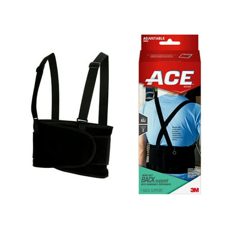 ACE BACK SUPPORT WITH REMOVABLE SUSPENDERS