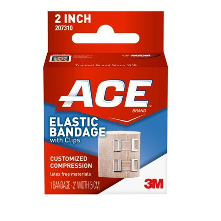 ELASTIC BANDAGE W CLIPS 1 BANDAGE 2" IN WIDTH -- ACE 3M