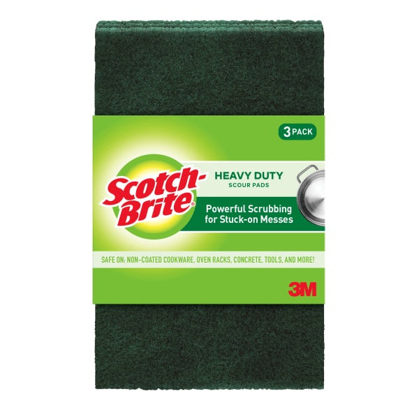 SCOTCH BRITE SCOUR PAD HEAVY DUTY 3PK