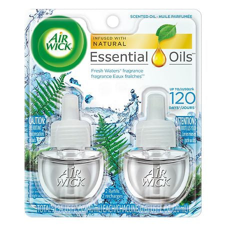 Air Wick Scented Oil Twin Refill Fresh Waters 2pk  1.34 oz