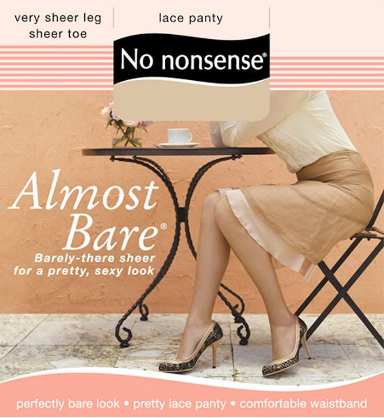 NO NONSENSE ALMOST BARE PANTYHOSE SIZE C BEIGE MIST