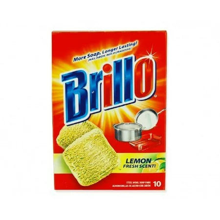 BRILLO SOAP PADS/ LEMON 10 CT.