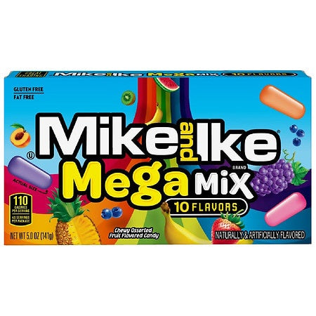 MIKE AND IKE MEGA MIX 10 FLAVORS 5 OZ