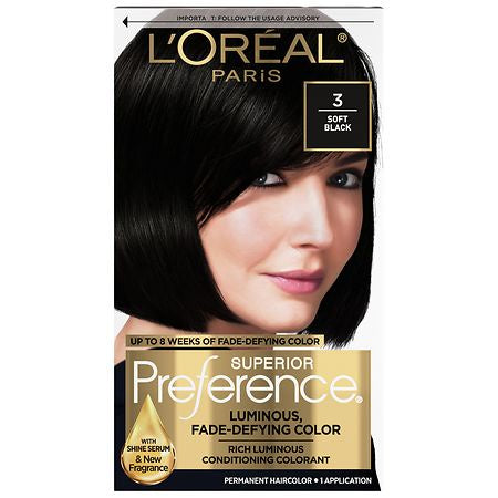 LOREAL PARIS 3 SOLFT BLACK 1CT