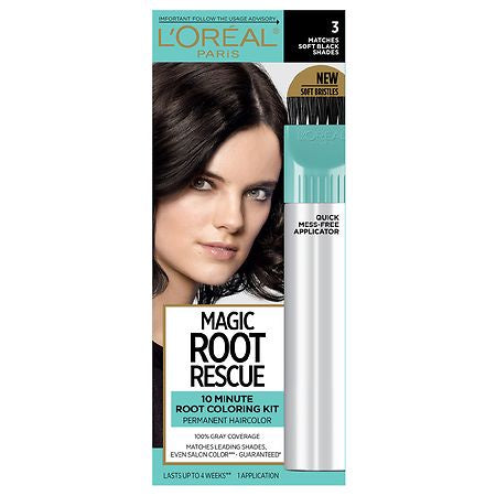 LOREAL PARIS MAGIC ROOT RESCUE 3  MATCHEES SOFT BLACK SHADES