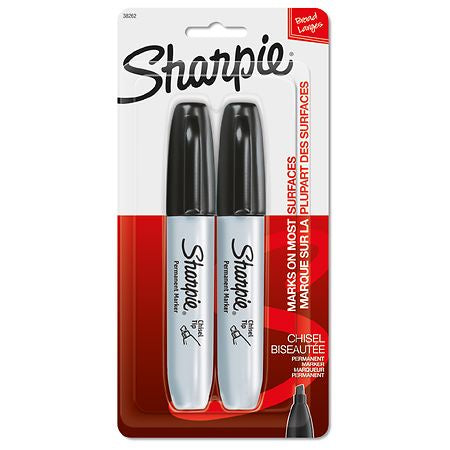 SHARPIE CHIS LARGE TIP 2CT PERMANENT MAR