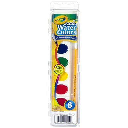 WATERCOLORS WASHABLE 8-PK - CRAYOLA